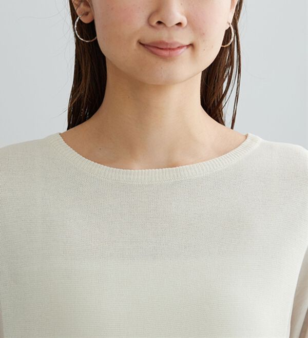 BELLUNA（ベルーナ）の「ニット切替袖タックプルオーバー（ニット・セーター）」｜詳細画像