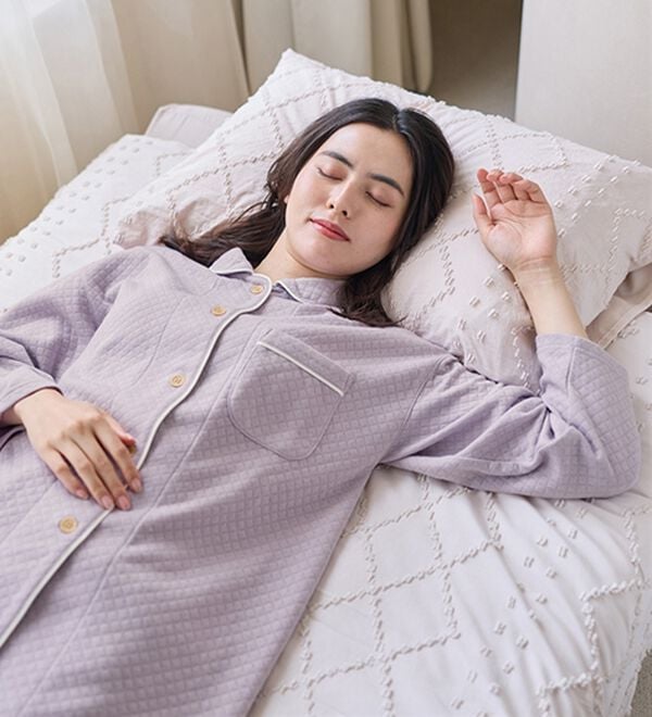 「ふんわりキルト快眠サポートパジャマ（パジャマ・ルームウェア）」｜詳細画像
