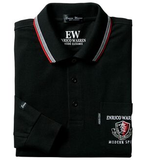 「＜Ｂｅ　ＣＨＡＮＣＥ＞着心地快適　ブランドデザインポロシャツ（メンズポロシャツ）」｜ブラック