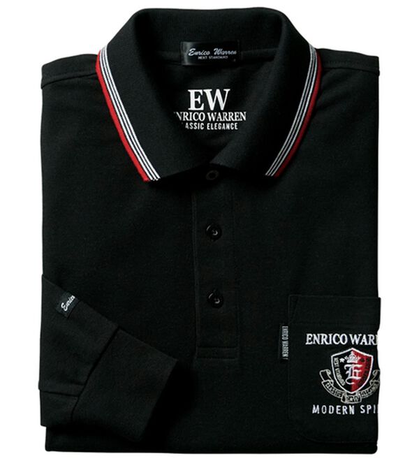 「＜Ｂｅ　ＣＨＡＮＣＥ＞着心地快適　ブランドデザインポロシャツ（メンズポロシャツ）」｜ブラック