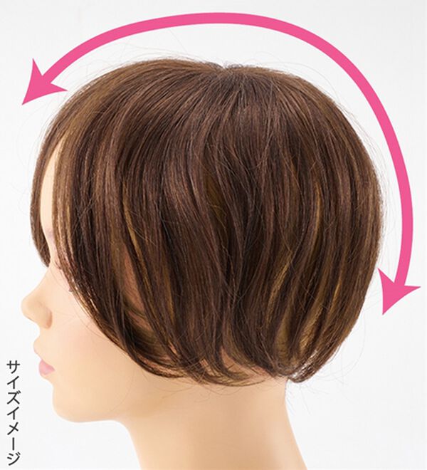 「人毛１００％毛足長め手植えウィッグ改良版（ウィッグ・ヘアピース・エクステ）」｜詳細画像