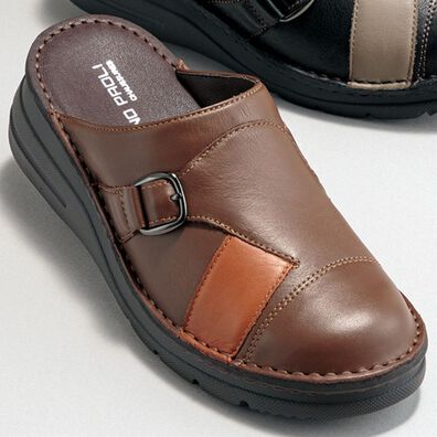 BELLUNA（ベルーナ）の「４Ｅ牛革切替デザインサンダル（サンダル・ミュール）」