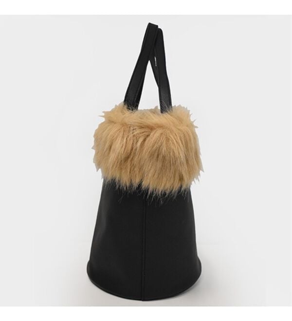 RANAN（ラナン）の「フェイクファーデザインミニトートバッグ（ハンドバッグ）」｜詳細画像