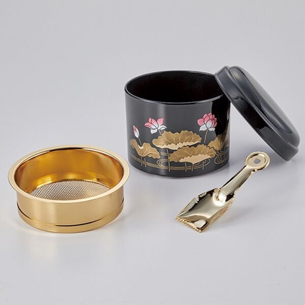 「蒔絵柄香炉灰ふるい（仏壇・仏具）」｜詳細画像