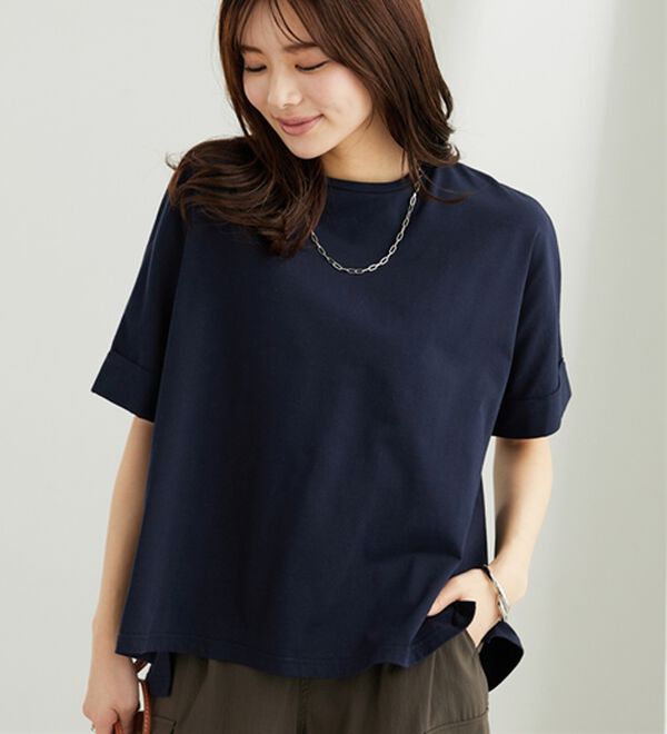 BELLUNA（ベルーナ）の「ヒンヤリ実感！大人顔サマ見えゆったりＴシャツ（Tシャツ）」｜詳細画像