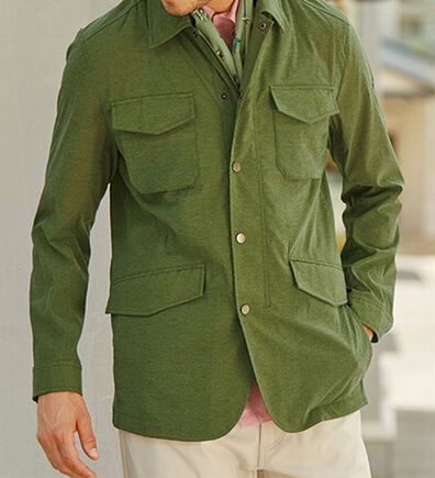 「＜コムルヴァン・オム＞ミリタリーライトジャケット（メンズジャケット）」