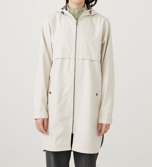 BELLUNA（ベルーナ）の「はっ水加工ボンディング素材ロング丈パーカー（ハーフコート）」｜詳細画像