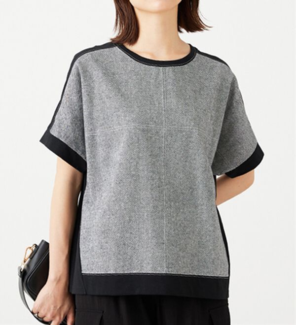 BELLUNA（ベルーナ）の「ステッチデザイン切替プルオーバー（カットソー）」｜詳細画像