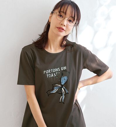 BELLUNA（ベルーナ）の「綿１００％プリントＴシャツ（Tシャツ）」