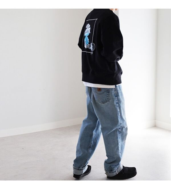 GeeRA（ジーラ）の「【スマーフ】コラボプリントスウェット（メンズカットソー）」｜詳細画像