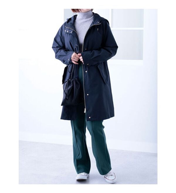 BELLUNA（ベルーナ）の「防風はっ水ロング丈マウンテンパーカー（ロングコート）」｜詳細画像