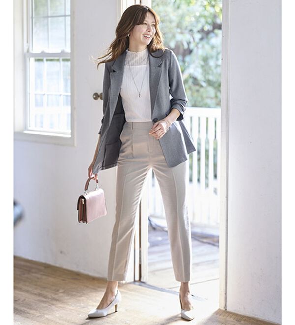 BELLUNA（ベルーナ）の「＜楽スタフィット＞テーラードジャケット（テーラードジャケット）」｜詳細画像