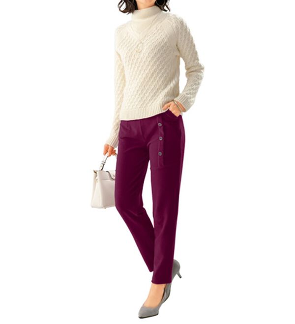 ルフラン（ルフラン）の「【３本組】冬のおしゃれデザインパンツ（フルレングスパンツ）」｜詳細画像