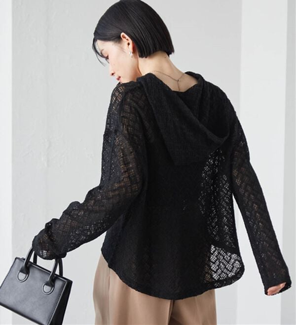 RANAN（ラナン）の「レースフーディートップス（カットソー）」｜詳細画像