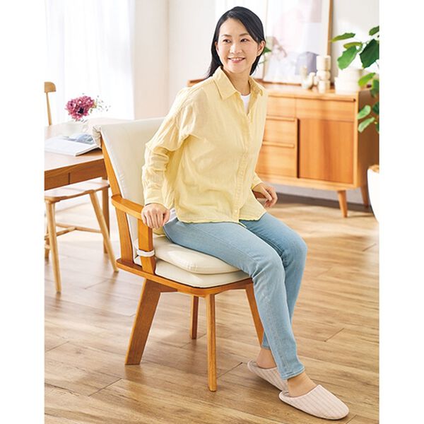 「天然木ボリューム回転チェア（椅子・チェア・スツール）」｜詳細画像