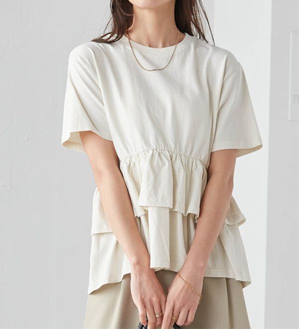 RANAN（ラナン）の「ピグメントフリルトップス（カットソー）」｜詳細画像