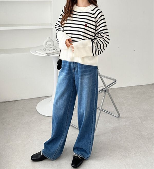 GeeRA（ジーラ）の「【ＵＳ．ＰＯＬＯ　ＡＳＳＮ】ショート丈ニット（ニット・セーター）」｜詳細画像