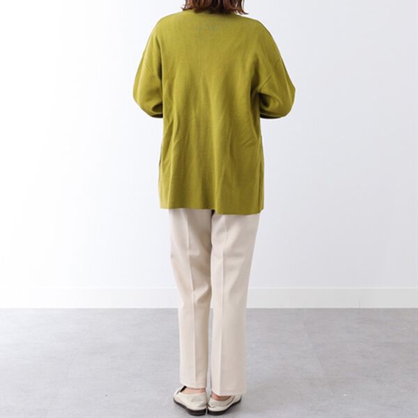 BELLUNA（ベルーナ）の「もっちり素材ノーカラーカーディガン（ニットカーディガン）」｜詳細画像