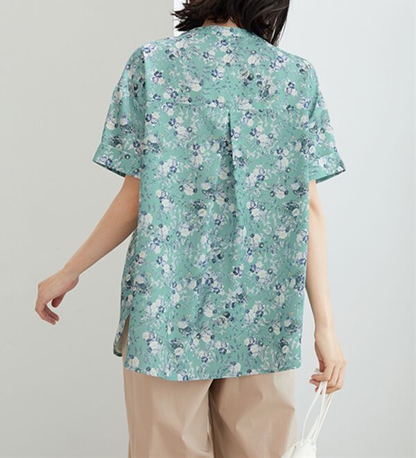 BELLUNA（ベルーナ）の「〈日比谷花壇〉バンドカラーチュニック（チュニック）」｜詳細画像