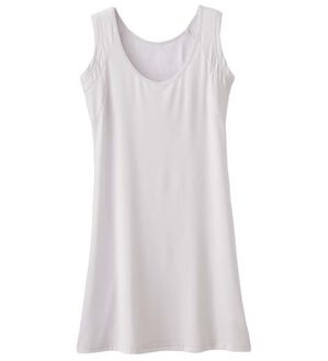 YU'NOW（ユナウ）の「ひんやり冷感！汗取りパッド付クールシリーズ　ハーフフレンチスリップ（スリップ・ペチコート）」｜詳細画像