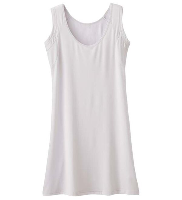 YU'NOW（ユナウ）の「ひんやり冷感！汗取りパッド付クールシリーズ　ハーフフレンチスリップ（スリップ・ペチコート）」｜詳細画像