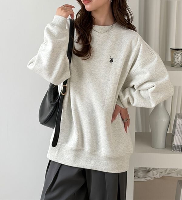 GeeRA（ジーラ）の「【U.S. POLO ASSN.】表ピーチ裏起毛スウェット（トレーナー・スウェット）」｜詳細画像