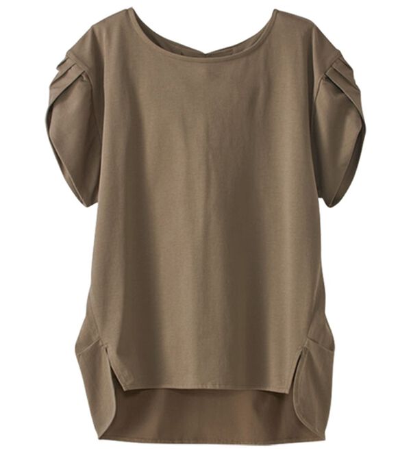 BELLUNA（ベルーナ）の「汗ジミ対策！後ろ美人デザインプルオーバー（カットソー）」｜詳細画像