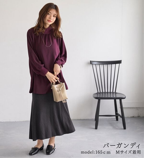 BELLUNA（ベルーナ）の「リブニット使いチュニック（チュニック）」｜詳細画像