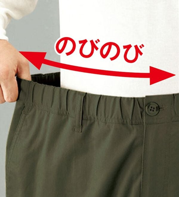 「＜コムルヴァン・オム＞ラクして暖か裏フリースパンツ（メンズフルレングスパンツ）」｜詳細画像