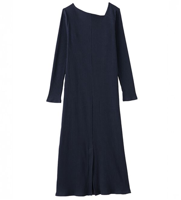 RANAN（ラナン）の「アシメネックリブワンピース（ロングワンピース）」｜詳細画像