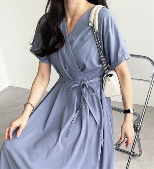 GeeRA（ジーラ）の「カシュクールフレアーワンピース（その他ワンピース）」｜詳細画像