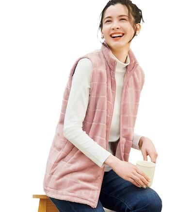 LAVIENNE（ラヴィエンヌ）の「軽くて超ぽかっ裏ファーベスト（パジャマ・ルームウェア）」