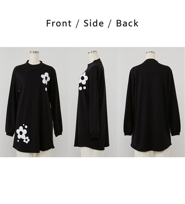 BELLUNA（ベルーナ）の「【メルティポンチ】プリントチュニック（チュニック）」｜詳細画像