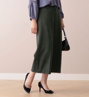 BELLUNA（ベルーナ）の「ウール調センタープレスクロップドパンツ（クロップドパンツ）」｜詳細画像