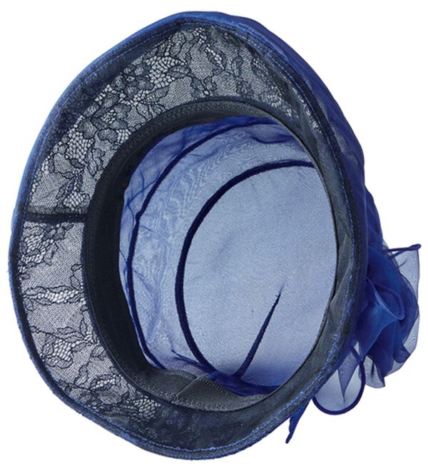 BELLUNA（ベルーナ）の「レース切替シルクオーガンジークロッシェ（帽子）」｜詳細画像