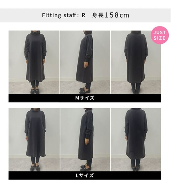 BELLUNA（ベルーナ）の「あったかキレイ！大人のこだわりワンピース（カットソーワンピース）」｜詳細画像