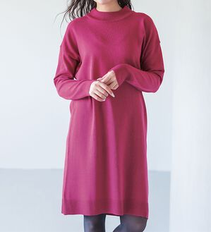 RANAN（ラナン）の「カシミヤタッチニットチュニックワンピース（チュニック）」｜詳細画像