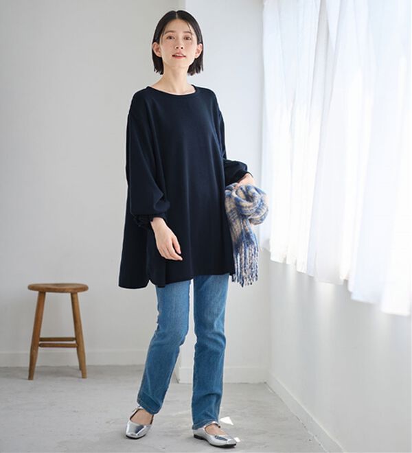 Viola e Viola（ヴィオラ エ ヴィオラ）の「裏ファー袖タックチュニック（チュニック）」｜詳細画像