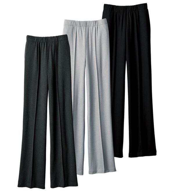 ルフラン（ルフラン）の「【３本組】日本製すっきり見えのフレアーパンツ（フルレングスパンツ）」｜詳細画像