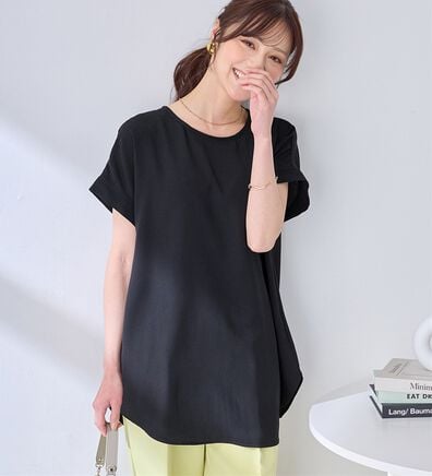 alotta（アロッタ）の「【接触冷感】ドレープＴブラウスチュニック（チュニック）」