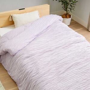 iellio（イエリオ）の「ふんわりとろける布団カバーにもなる肌掛布団（肌掛布団・タオルケット）」｜パープル