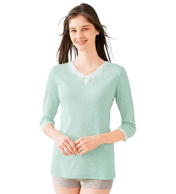 「【４色組】綿１００％ケミカルレースのインナー（肌着・インナーウェア）」｜詳細画像