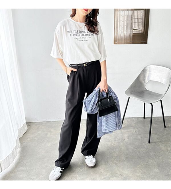 GeeRA（ジーラ）の「プリントチュニックＴシャツ（カットソー）」｜詳細画像