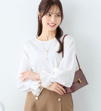 alotta（アロッタ）の「袖タックデザインプルオーバー（カットソー）」