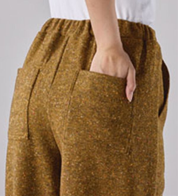 BELLUNA（ベルーナ）の「あったかお出かけカラーネップワイドパンツ（フルレングスパンツ）」｜詳細画像