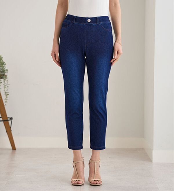 BELLUNA（ベルーナ）の「【再入荷】美ストレッチ素材アンクル丈レギンスパンツ（クロップドパンツ）」｜詳細画像