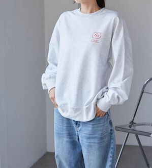 RANAN（ラナン）の「バックロゴ刺しゅうスウェット（トレーナー・スウェット）」｜オートミール