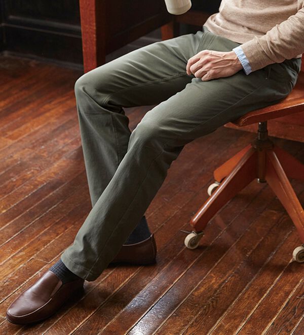 「＜コムルヴァン・オム・ウェルネス＞すっきりはける腰らくパンツ（メンズフルレングスパンツ）」｜詳細画像