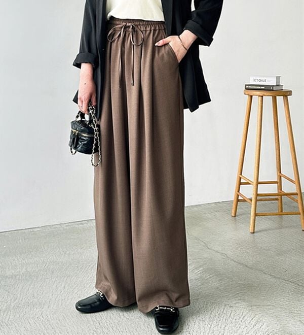 GeeRA（ジーラ）の「【体型カバー】上品なのにラクちんワイドパンツ（フルレングスパンツ）」｜詳細画像