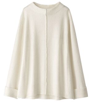 BELLUNA（ベルーナ）の「タック使いボトルネックセーター（ニット・セーター）」｜オフ白